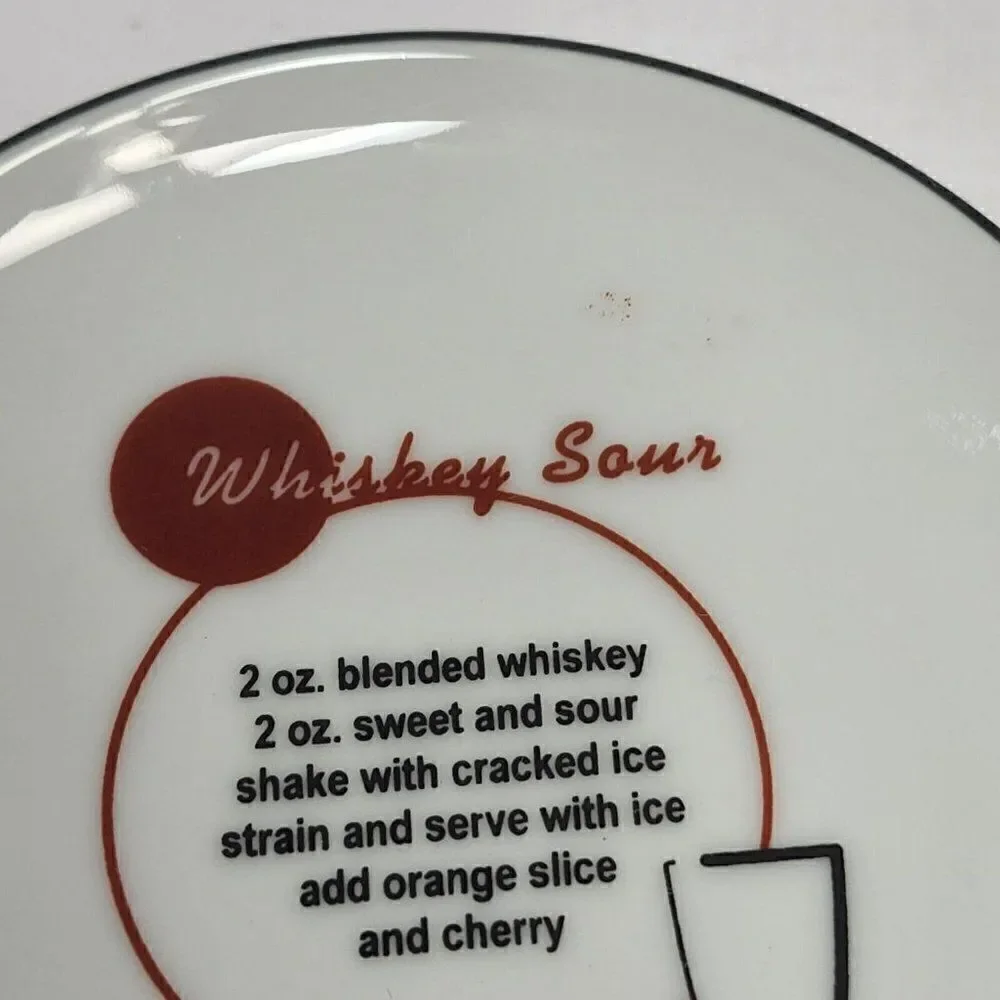 Set of 8 - Pottery Barn Retro Bar Cocktail Lingo Recipes‎ 4.25